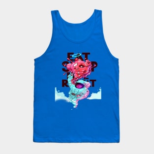 Space Man | The Lonely Astronaut In An Unknown Journey Tank Top